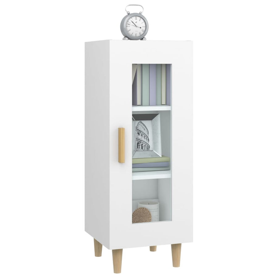 Dressoir 34,5X34X90 Cm Bewerkt Hout Wit