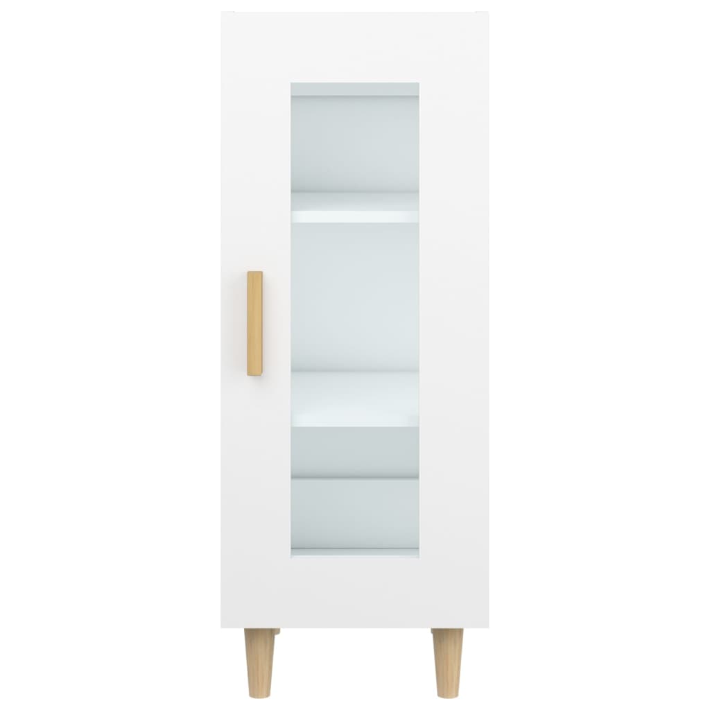 Dressoir 34,5X34X90 Cm Bewerkt Hout Wit