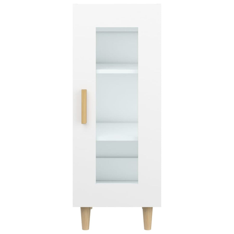 Dressoir 34,5X34X90 Cm Bewerkt Hout Wit