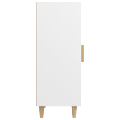 Dressoir 34,5X34X90 Cm Bewerkt Hout Wit