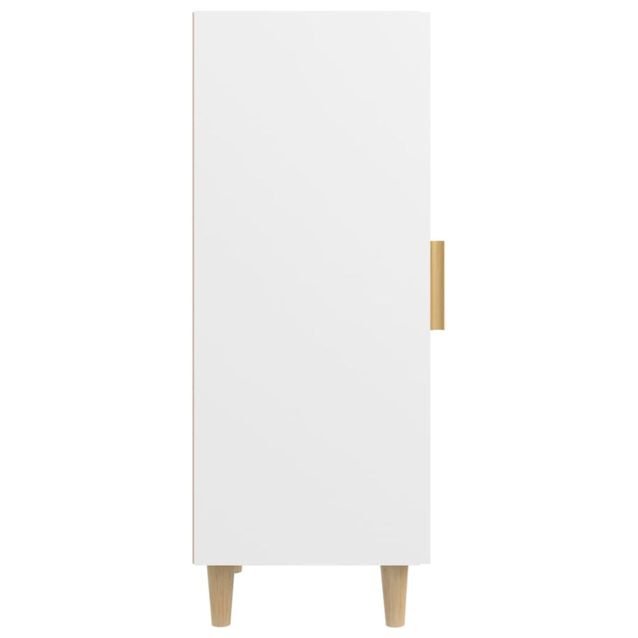 Dressoir 34,5X34X90 Cm Bewerkt Hout Wit