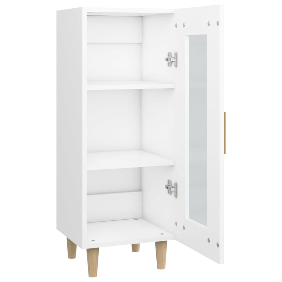 Dressoir 34,5X34X90 Cm Bewerkt Hout Wit