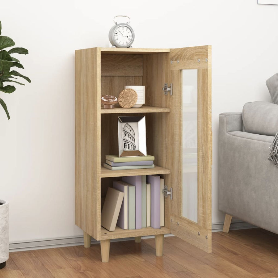 Dressoir 34,5X34X90 Cm Bewerkt Hout Sonoma eiken