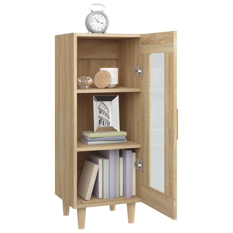 Dressoir 34,5X34X90 Cm Bewerkt Hout Sonoma eiken