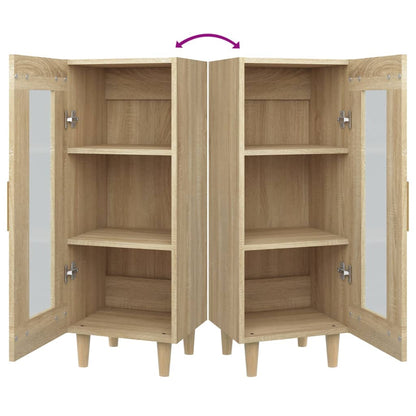Dressoir 34,5X34X90 Cm Bewerkt Hout Sonoma eiken