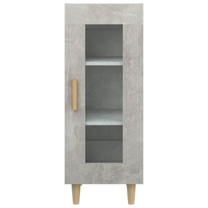 Dressoir 34,5X34X90 Cm Bewerkt Hout Betongrijs