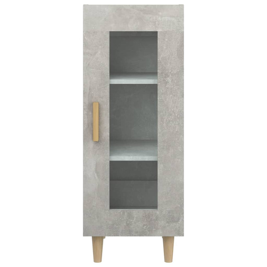 Dressoir 34,5X34X90 Cm Bewerkt Hout Betongrijs