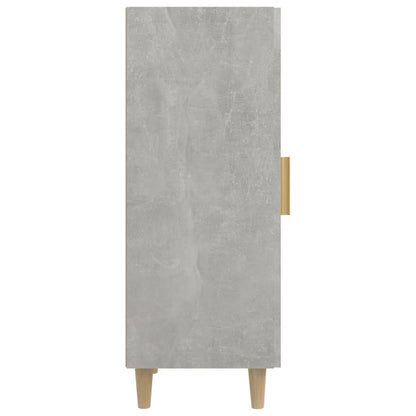 Dressoir 34,5X34X90 Cm Bewerkt Hout Betongrijs