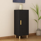 Sideboard 34.5x34x90 cm engineered wood black