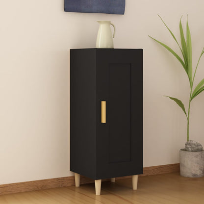 Dressoir 34,5X34X90 Cm Bewerkt Hout Zwart