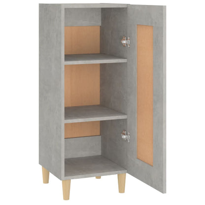 Dressoir 34,5X34X90 Cm Bewerkt Hout Betongrijs