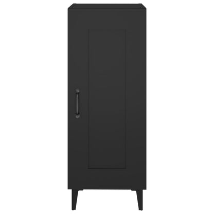 Dressoir 34,5X34X90 Cm Bewerkt Hout Zwart