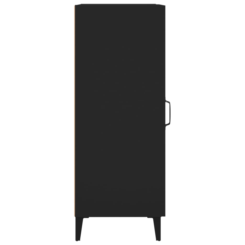 Dressoir 34,5X34X90 Cm Bewerkt Hout Zwart