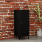 Sideboard 34.5x34x90 cm engineered wood black
