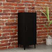 Sideboard 34.5x34x90 cm engineered wood black