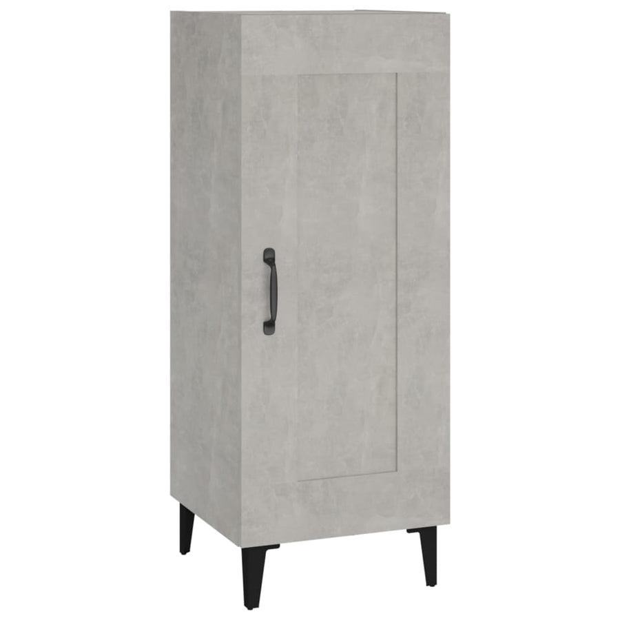 Dressoir 34,5X34X90 Cm Bewerkt Hout Betongrijs