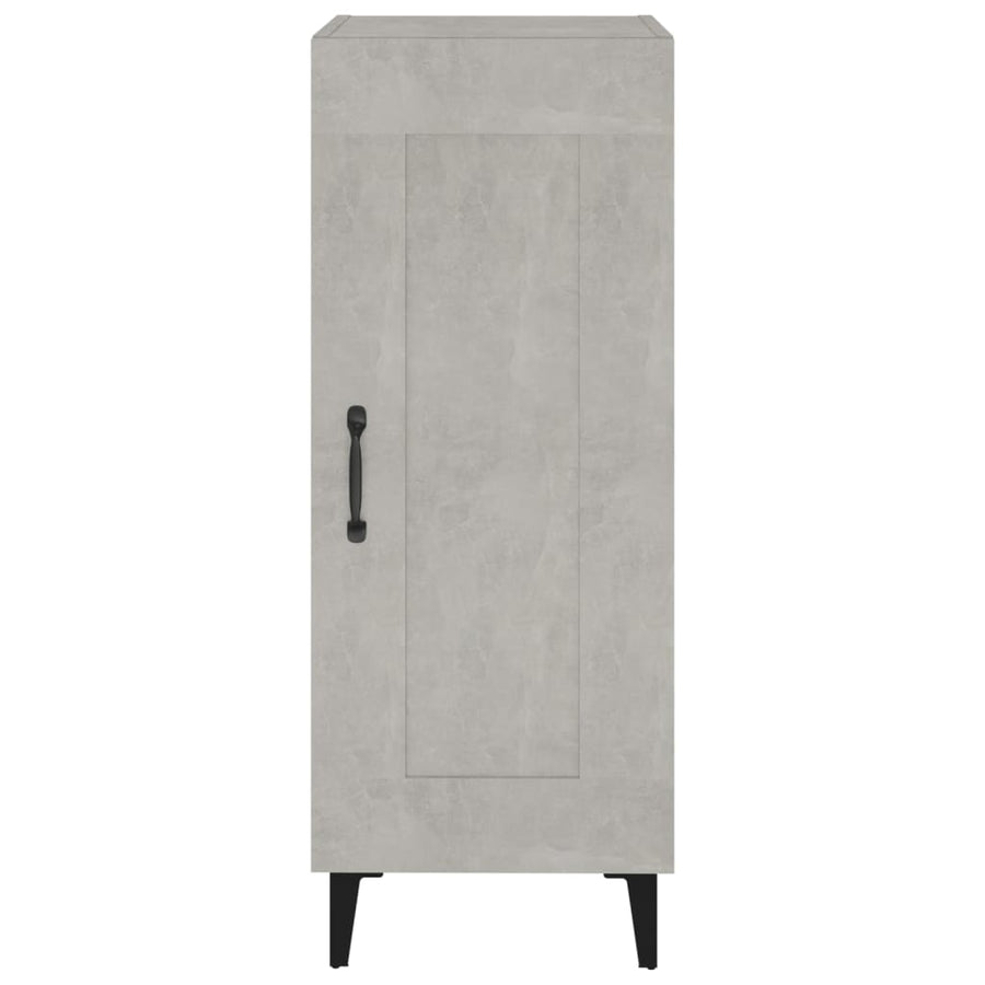 Dressoir 34,5X34X90 Cm Bewerkt Hout Betongrijs