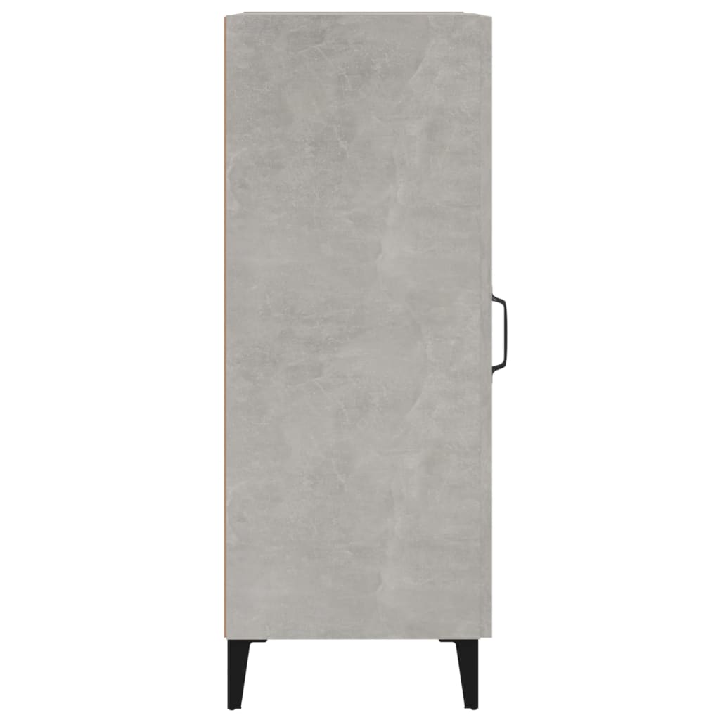 Dressoir 34,5X34X90 Cm Bewerkt Hout Betongrijs