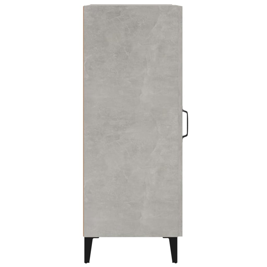 Dressoir 34,5X34X90 Cm Bewerkt Hout Betongrijs