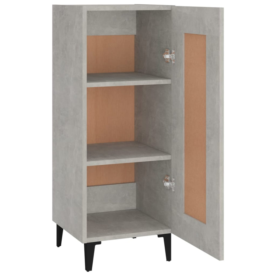 Dressoir 34,5X34X90 Cm Bewerkt Hout Betongrijs