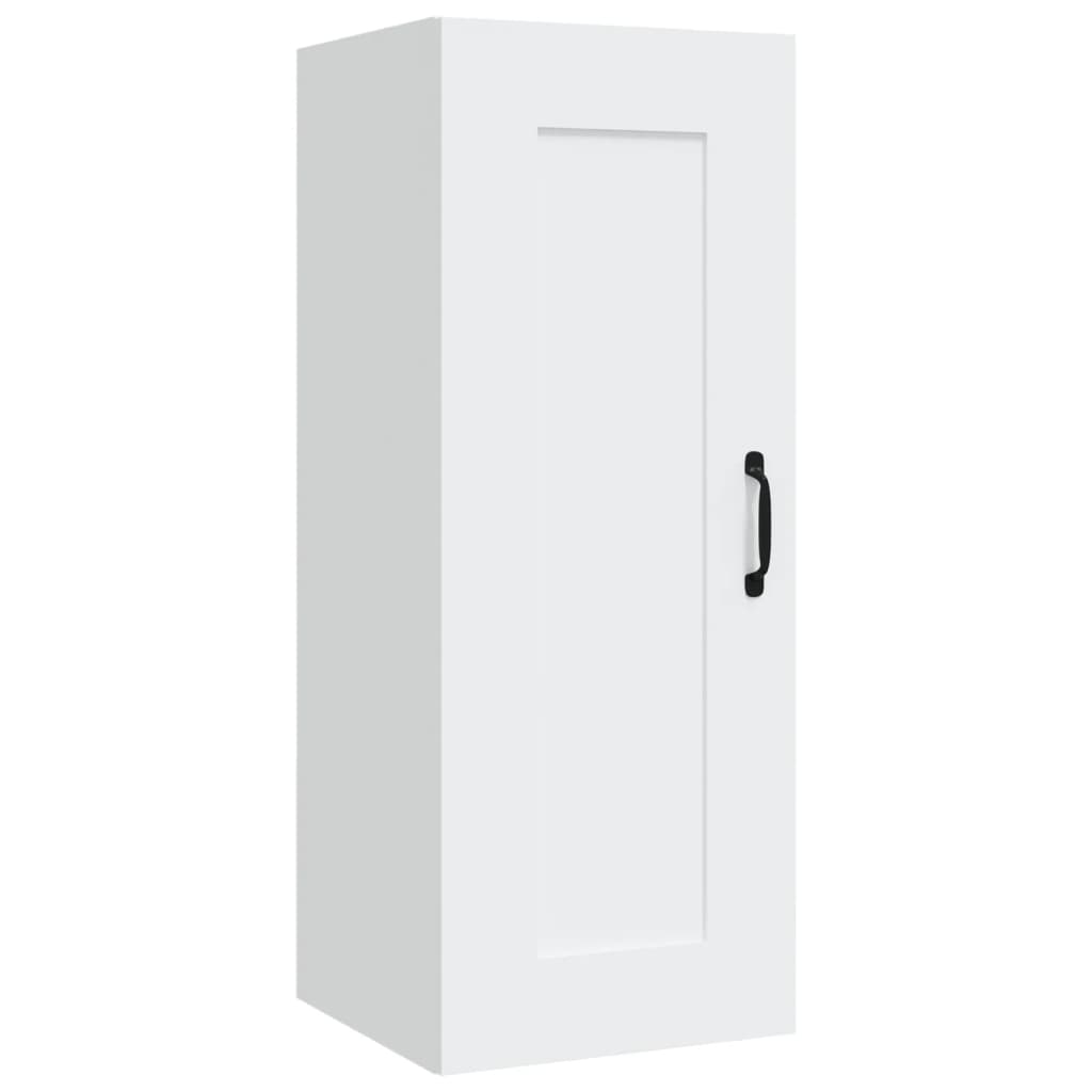 Hangkast 35X34X90 Cm Bewerkt Hout Wit