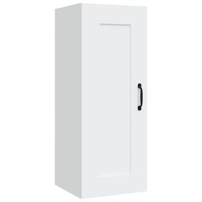 Hangkast 35X34X90 Cm Bewerkt Hout Wit