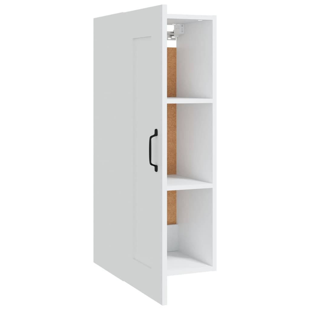 Hangkast 35X34X90 Cm Bewerkt Hout Wit