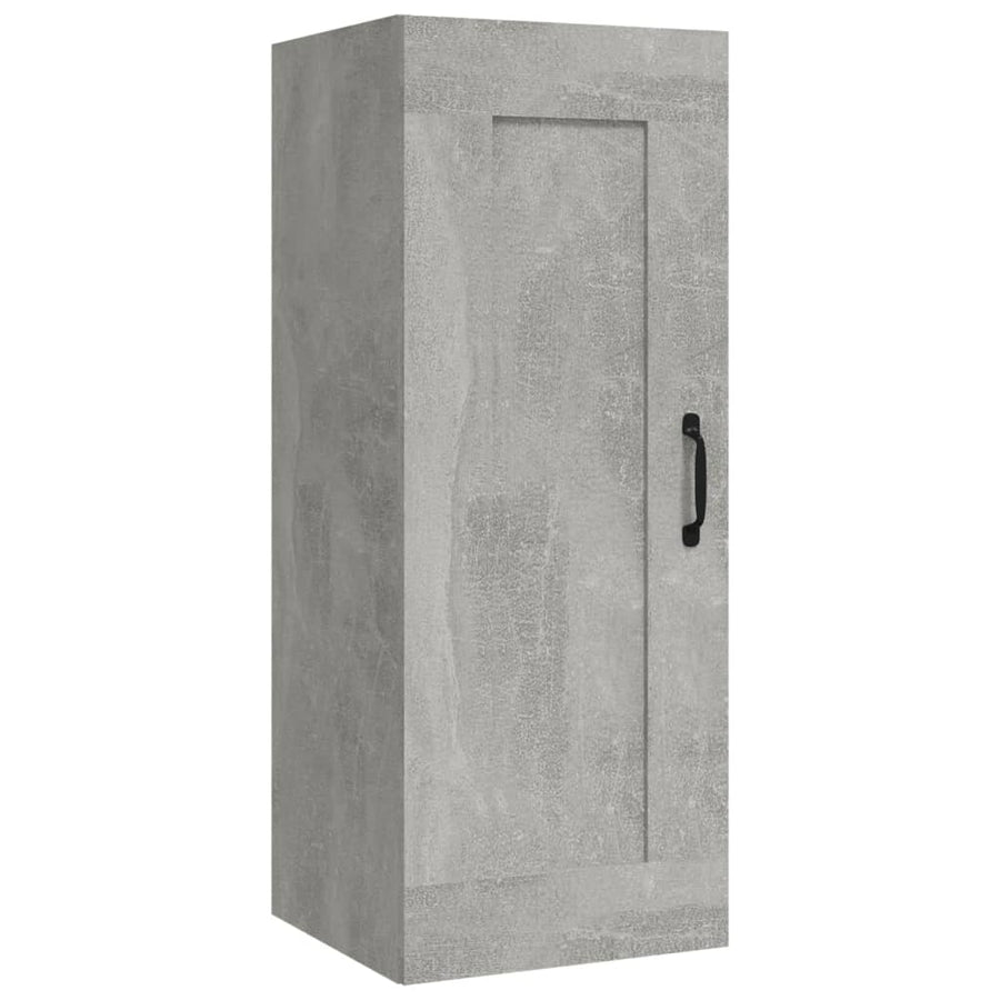 Hangkast 35X34X90 Cm Bewerkt Hout Betongrijs