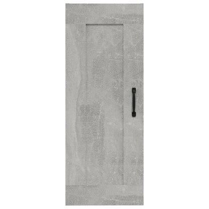 Hangkast 35X34X90 Cm Bewerkt Hout Betongrijs