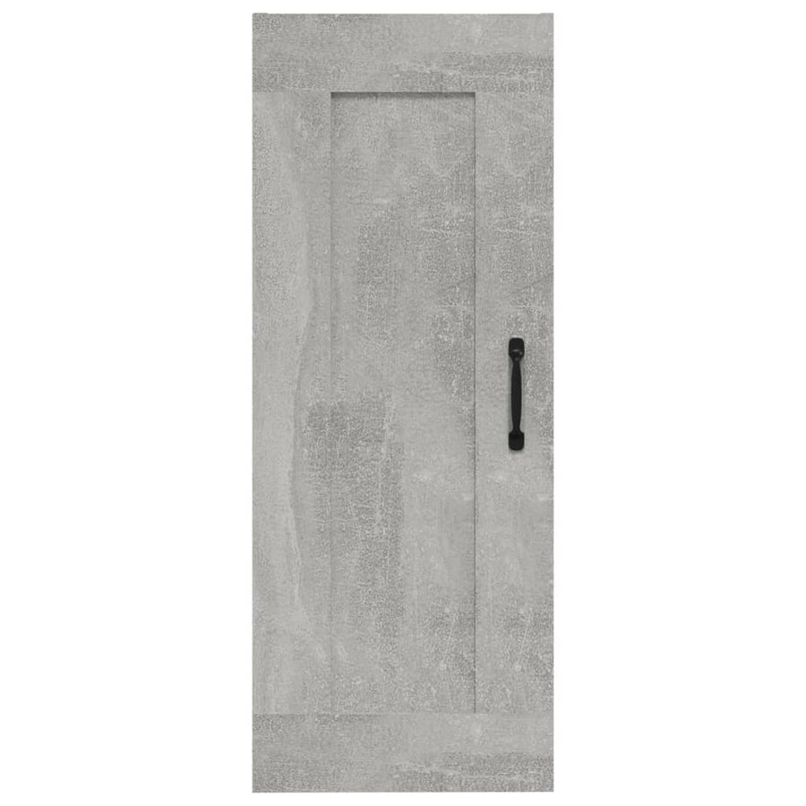 Hangkast 35X34X90 Cm Bewerkt Hout Betongrijs