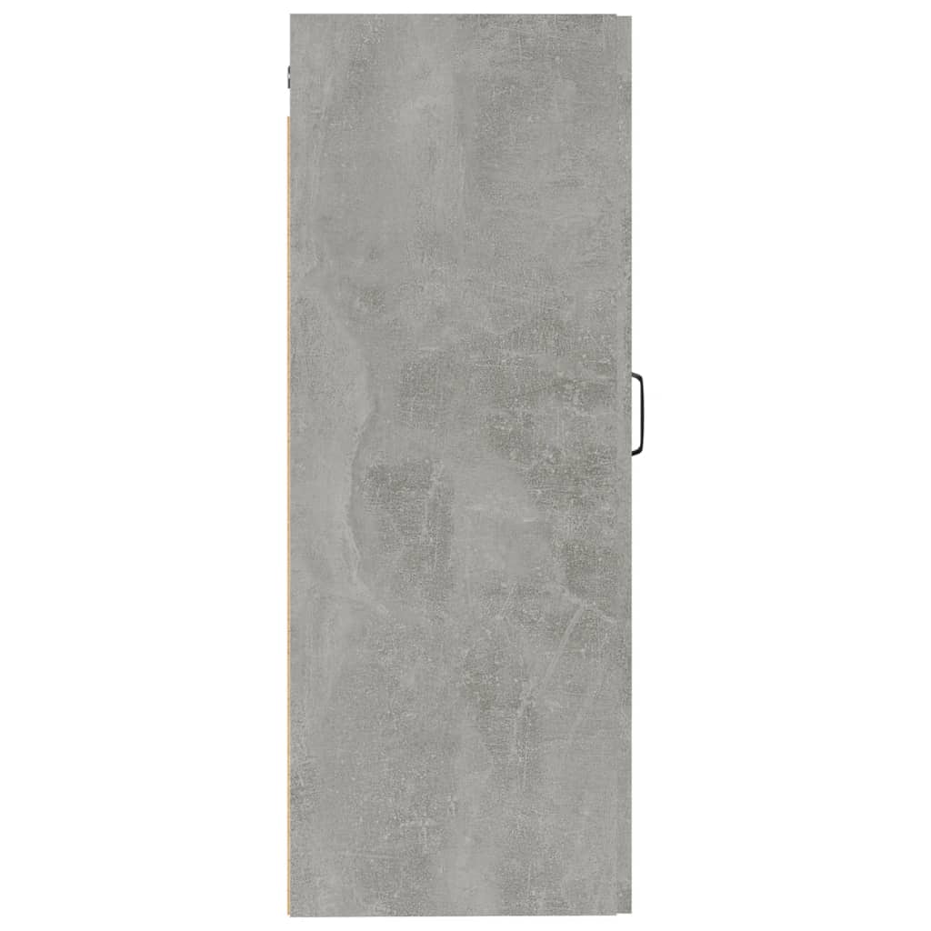 Hangkast 35X34X90 Cm Bewerkt Hout Betongrijs