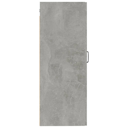 Hangkast 35X34X90 Cm Bewerkt Hout Betongrijs