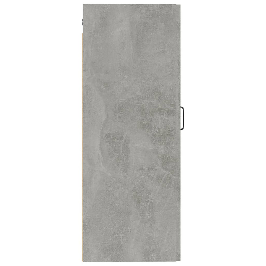 Hangkast 35X34X90 Cm Bewerkt Hout Betongrijs
