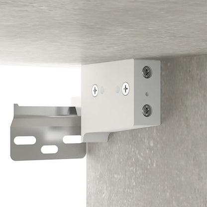 Hangkast 35X34X90 Cm Bewerkt Hout Betongrijs