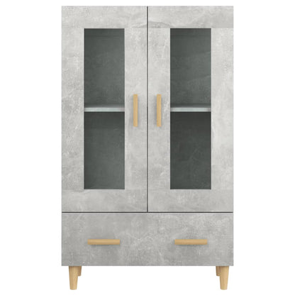 Hoge Kast 70X31X115 Cm Bewerkt Hout Betongrijs