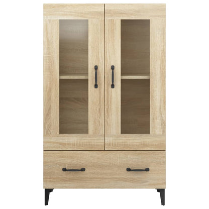 Hoge kast 70x31x115 cm bewerkt hout sonoma eikenkleurig