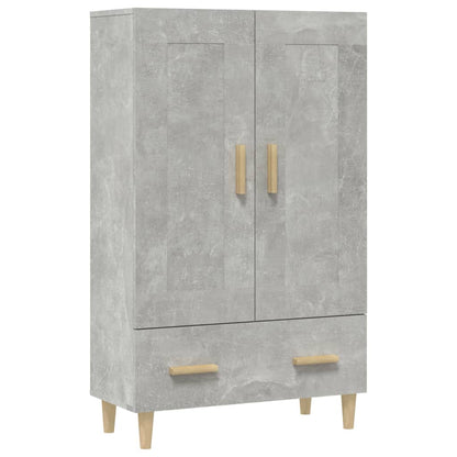 Hoge Kast 70X31X115 Cm Bewerkt Hout Betongrijs
