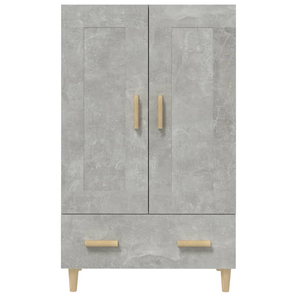 Hoge Kast 70X31X115 Cm Bewerkt Hout Betongrijs