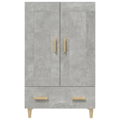 Hoge Kast 70X31X115 Cm Bewerkt Hout Betongrijs
