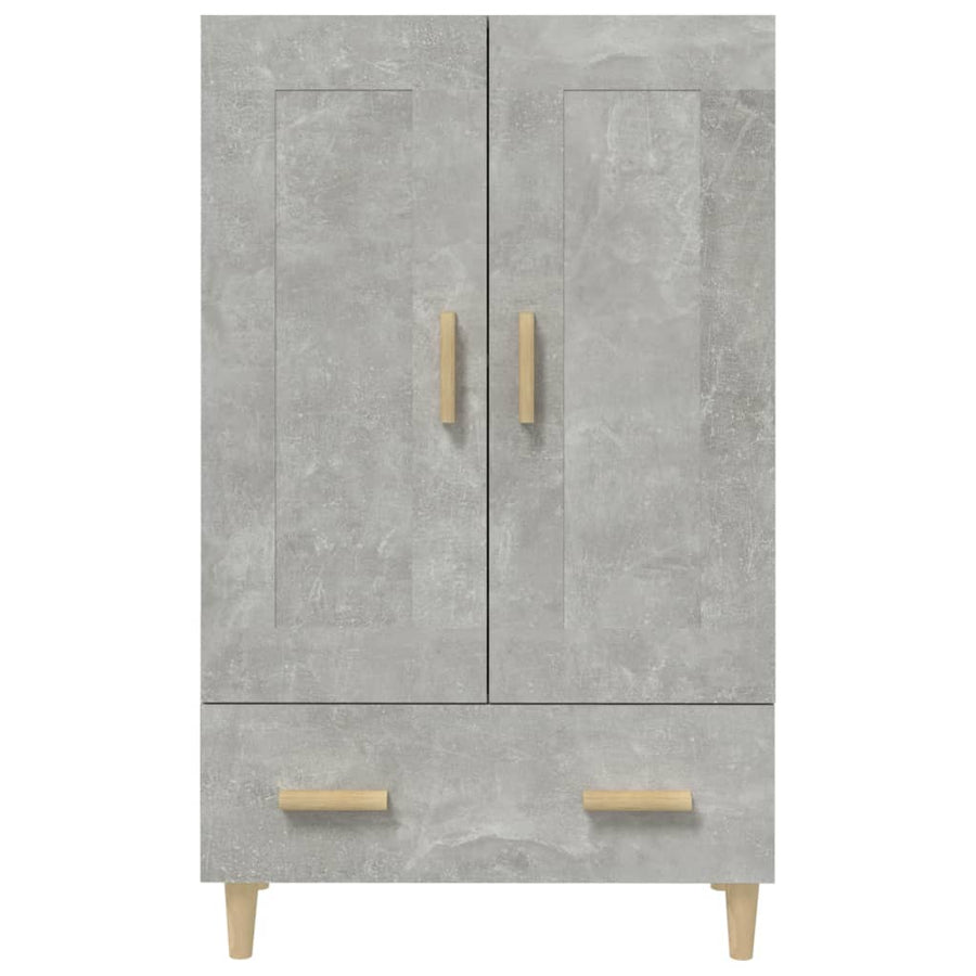 Hoge Kast 70X31X115 Cm Bewerkt Hout Betongrijs