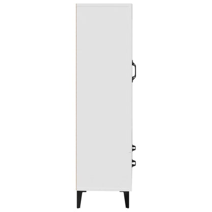 Hoge Kast 70X31X115 Cm Bewerkt Hout Wit