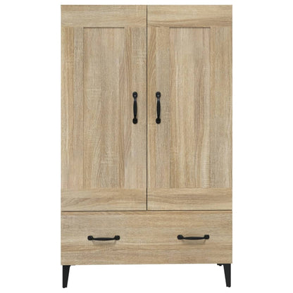 Hoge Kast 70X31X115 Cm Bewerkt Hout Kleurig Sonoma eiken