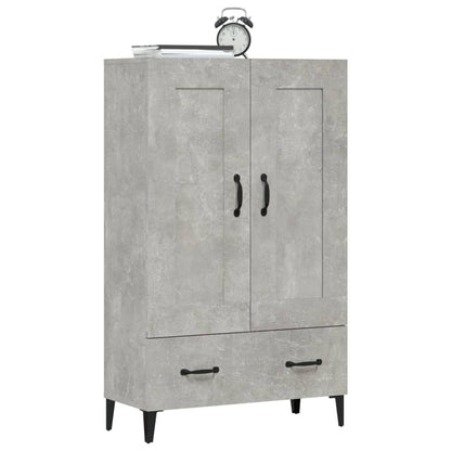 Hoge Kast 70X31X115 Cm Bewerkt Hout Betongrijs