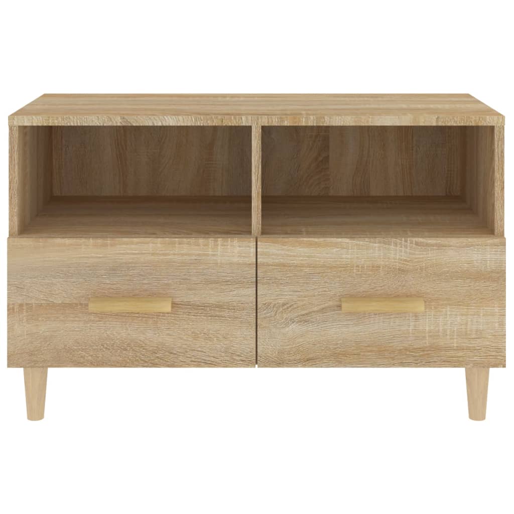 Tv-meubel 80x36x50 cm bewerkt hout sonoma eiken
