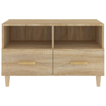 Tv-meubel 80x36x50 cm bewerkt hout sonoma eiken