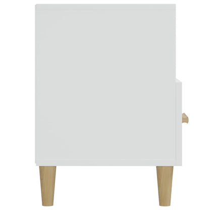 Tv-Meubel 02X36X50 Cm Bewerkt Hout Wit