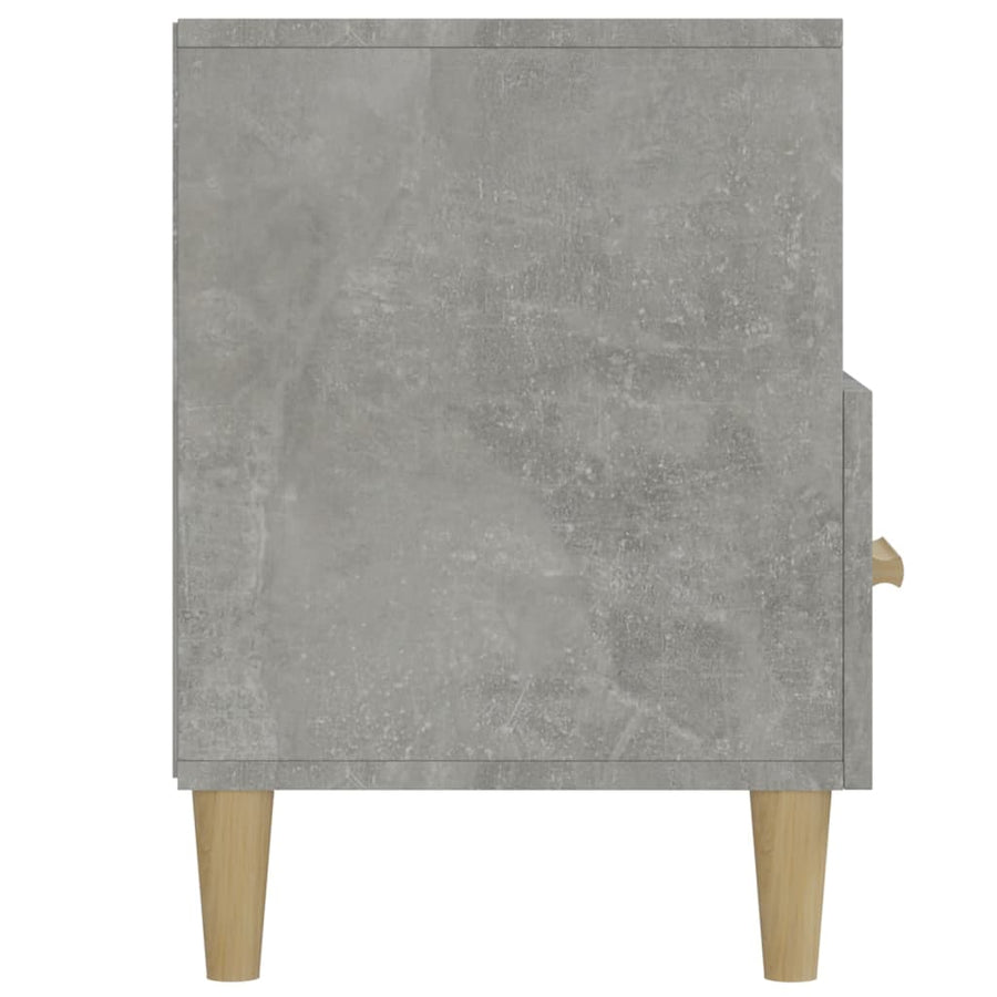 Tv-Meubel 02X36X50 Cm Bewerkt Hout Betongrijs