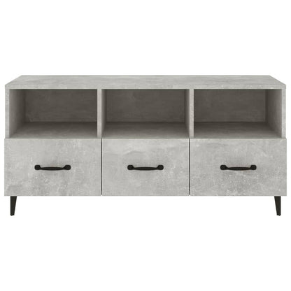 Tv-Meubel 02X35X50 Cm Bewerkt Hout Betongrijs