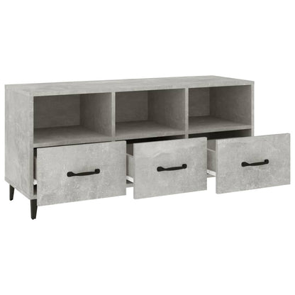 Tv-Meubel 02X35X50 Cm Bewerkt Hout Betongrijs