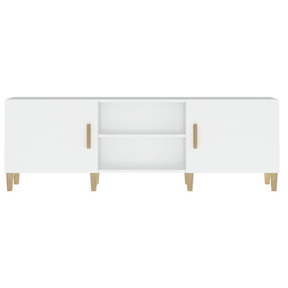 Tv-Meubel 50X30X50 Cm Bewerkt Hout Wit